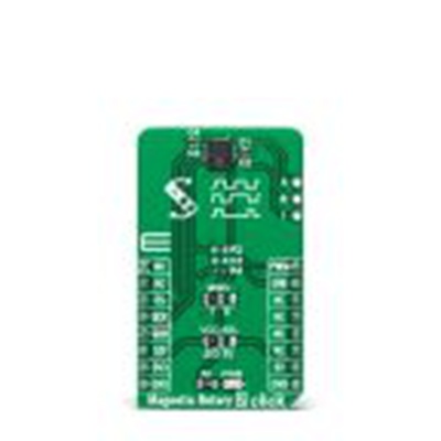 MikroElektronika,MIKROE-4952,MikroElektronika  Magnetic旋转2点阵 附加板, 3D 磁性传感器, AEAT-9922芯片, 用于mikroBUS 