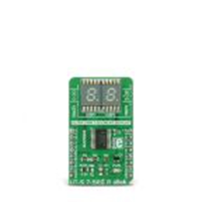 MikroElektronika,MIKROE-2840,MikroElektronika  LED驱动器, MIKROE-2840 LED驱动器, UT-S 7-SEG R点阵, 用于7 段数码管显