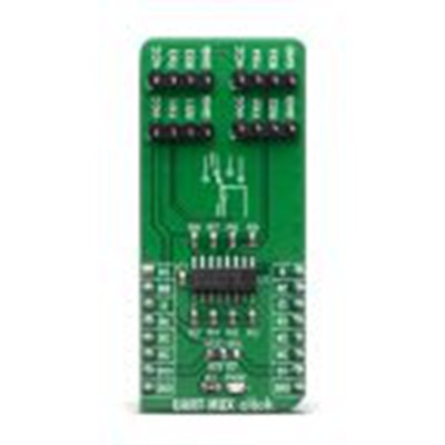 MikroElektronika,MIKROE-3878,MikroElektronika  UART MUX点阵 MikroBus Click 板, UART, SN74LV4052A芯片, 用于信
