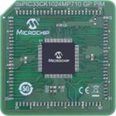 Microchip,EV74M01A,Microchip  PIC 插入式模块, 通用插件模块 插入式模块, dsPIC33CK1024MP710处理器, PIC内核 EV74M01A, dsPIC3