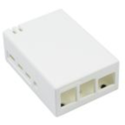 CAMDENBOSS,CBRPI4B-2U-WH,CAMDENBOSS 树莓派外壳, 聚苯乙烯制主体, 白色, 用于Raspberry Pi 外壳