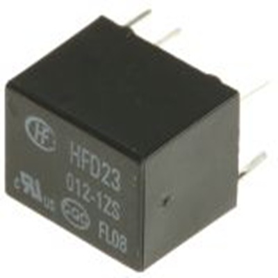 RS PRO,476-725P,信号继电器, 12V 直流线圈, 2A, 单刀双掷, PCB安装, HFD23系列
