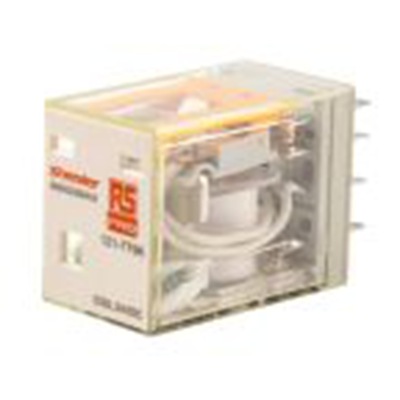RS PRO,121-7796,功率继电器, 24V 直流线圈 5A切换, 四刀双掷, 银合金触点, RKE系列