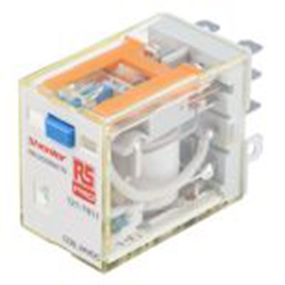 RS PRO,121-7811,功率继电器, 24V 直流线圈 10A切换, 双刀双掷, 银合金触点, RKL系列
