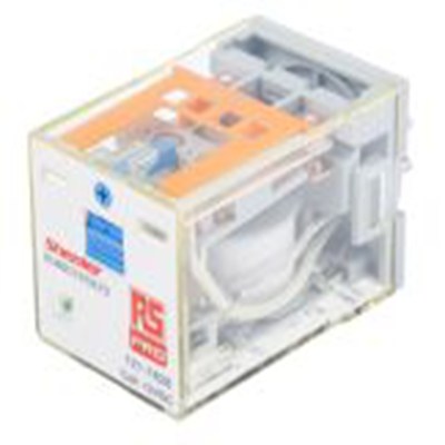 RS PRO,121-7828,功率继电器, 12V 直流线圈 10A切换, 双刀双掷, 银合金触点, RUB系列