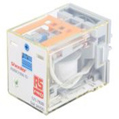 RS PRO,121-7829,功率继电器, 24V 直流线圈 10A切换, 双刀双掷, 银合金触点, RUB系列