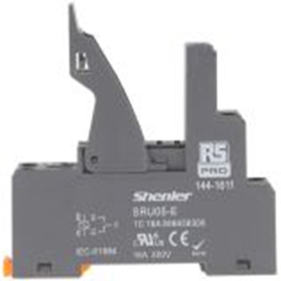 RS PRO,144-1611,继电器插座, 300V 交流, DIN 导轨安装, 适用于RFT 继电器