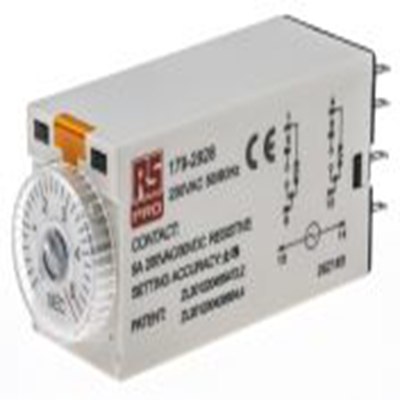 RS PRO,179-2928,计时器继电器, TKB系列, 0.2 to 5 s范围, 2触点 230V 交流, 1功能, 双刀双掷时间范围
