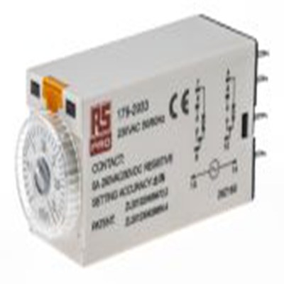 RS PRO,179-2933,计时器继电器, TKB系列, 0.1 to 3 min范围, 2触点 230V 交流, 1功能, 双刀双掷时间范围
