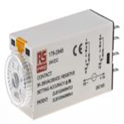 RS PRO,179-2948,计时器继电器, TKB系列, 0.2 to 5 s范围, 2触点 24 V dc 24V 交流, 1功能, 双刀双掷时间范围