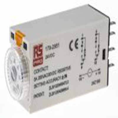 RS PRO,179-2951,计时器继电器, TKB系列, 2 to 60 s范围, 2触点 24 V dc 24V 交流, 1功能, 双刀双掷时间范围