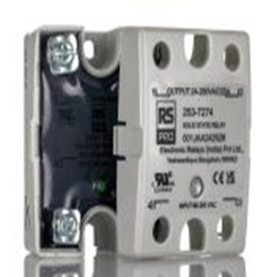 RS PRO,253-7274,固态继电器, 最大负载25 A, 280 Vrms, 面板安装, 单刀单掷