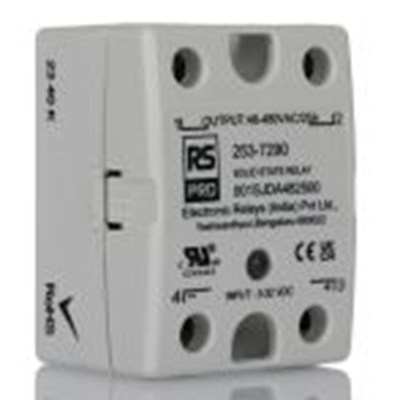 RS PRO,253-7290,固态继电器, 最大负载25 A, 480 Vrms, 最大控制32V dc, 单刀单掷