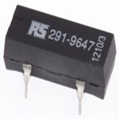 RS PRO,291-9647,簧片继电器, 24 V dc线圈, 单刀 - 常开, PCB安装 0.5 A 2150 Ω