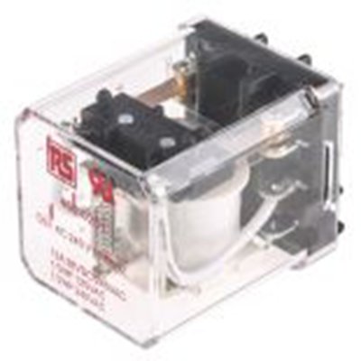 RS PRO,450-0201,功率继电器, 240V 交流线圈 12A切换, 双刀双掷, PCB安装, 银合金触点