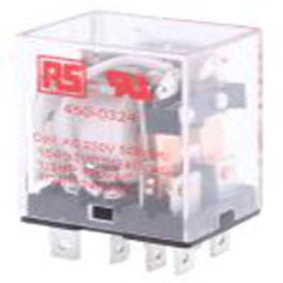 RS PRO,450-0324,功率继电器, 230V 交流线圈 10A切换, 双刀双掷, 公安装, 银合金触点