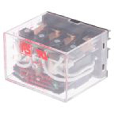 RS PRO,613-3796,功率继电器, 240V 交流线圈 12A切换, 四刀双掷, 公安装, 银合金触点