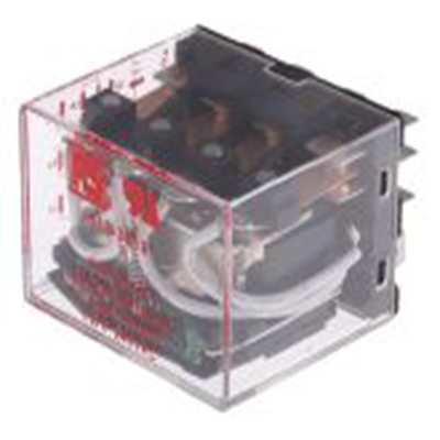 RS PRO,613-3819,功率继电器, 24V 直流线圈 12A切换, 四刀双掷, 公安装, 银合金触点