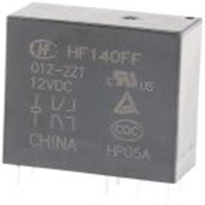 RS PRO,800-4489P,功率继电器, 12V 直流线圈 10A切换, 双刀双掷, PCB安装, 银合金触点, HF系列