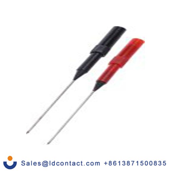 RS PRO,124-7403,1 mm 针式 测试探头, 黑色, 红色, Φ4 mm座 10A, 30 Vrms, -20 °C至70 °C