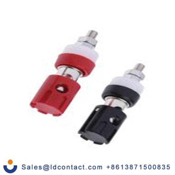 RS PRO,187-3803,红色, 黑色 15A 7.2 mm开孔 接线柱, 镀镀金触点, 48 V