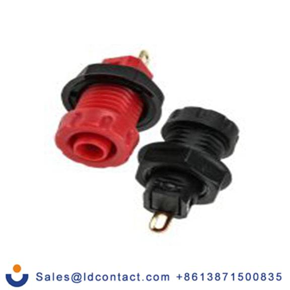 RS PRO,191-7884,黑色, 红色 30A 香蕉插座, 镀金色触点, 1000 V
