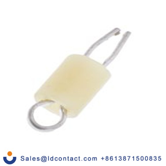 RS PRO,262-2034,黄色 绝缘 测试端子, 1 mm孔径, 磷铜主体