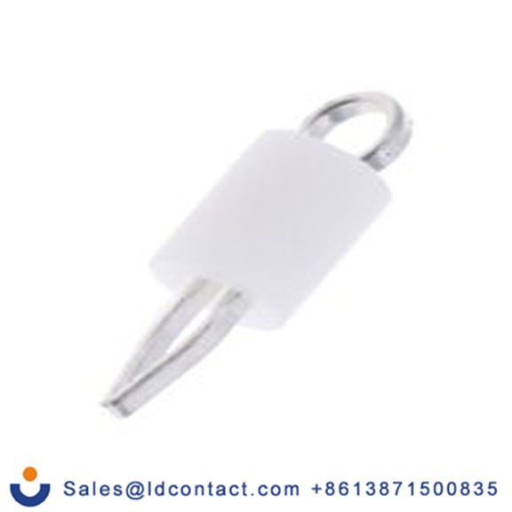 RS PRO,262-2040,白色 绝缘 测试端子, 1 mm孔径, 磷铜主体