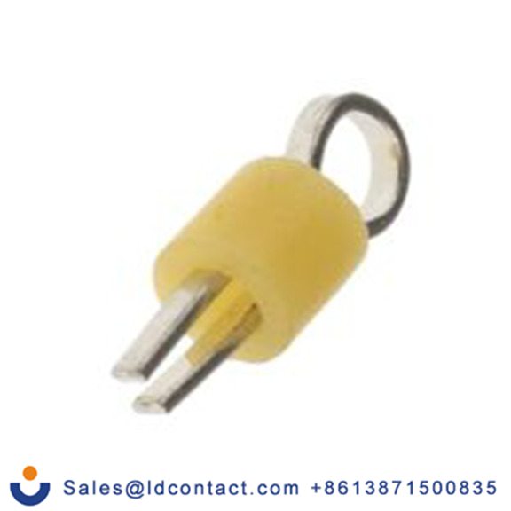 RS PRO,262-2056,黄色 绝缘 测试端子, 1.32 mm孔径, 磷铜主体