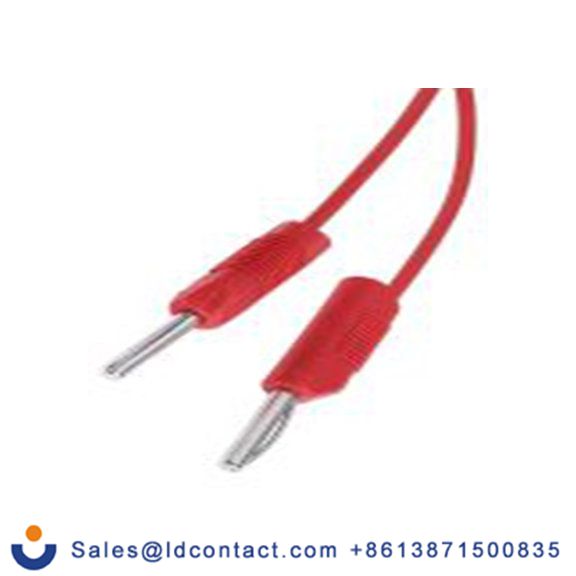 RS PRO,668-4581,RS PRO 4 mm 测试探头线 4 mm 连接器测试线 2.5A, 500 mm线长, 50 V ac, 红色, 公至公