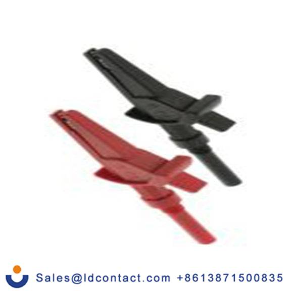 RS PRO,125-3738,RS PRO 鳄鱼夹, 红色, 黑色, 镀镍触点