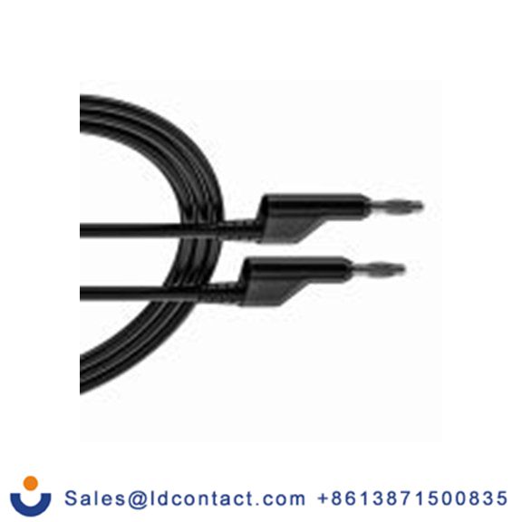 RS PRO,261-6520,RS PRO 钩式测试引线 4mm 香蕉电缆 10A, 2 m线长, 1000 V, 黑色