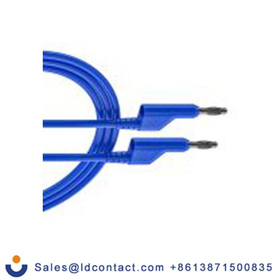 RS PRO,261-6542,RS PRO 钩式测试引线 4mm 香蕉电缆 10A, 3 m线长, 1000 V, 蓝色