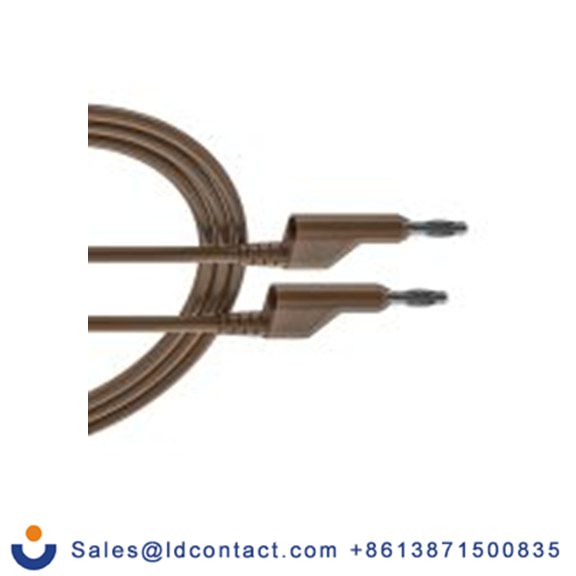 RS PRO,261-6548,RS PRO 钩式测试引线 4mm 香蕉电缆 10A, 3 m线长, 1000 V, 棕色