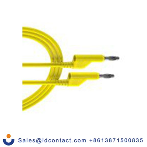 RS PRO,261-6568,RS PRO 钩式测试引线 4mm 香蕉电缆 10A, 3 m线长, 1000 V, 黄色
