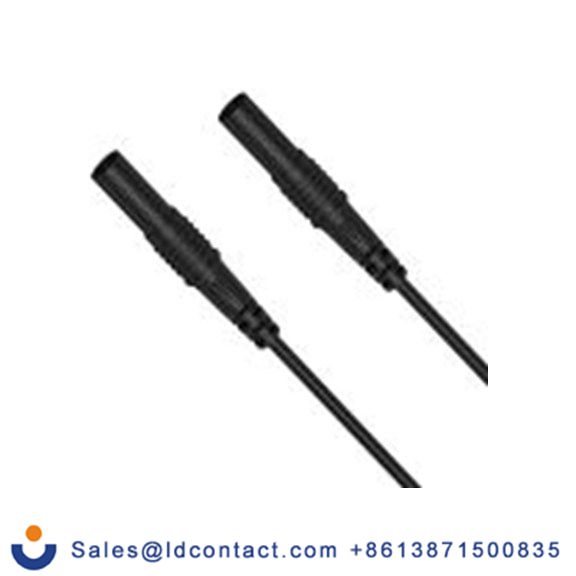 RS PRO,347-196,RS PRO 测试引线 4mm 香蕉电缆 2.5A, 50 cm线长, 50 V, 黑色, 母插至公