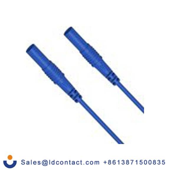 RS PRO,347-203,RS PRO 测试引线 4mm 香蕉电缆 2.5A, 25 cm线长, 50 V, 蓝色, 母插至公