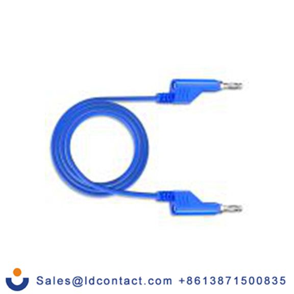 RS PRO,347-240,RS PRO 测试引线 4mm 香蕉电缆 2.5A, 100 cm线长, 50 V, 蓝色, 公至公