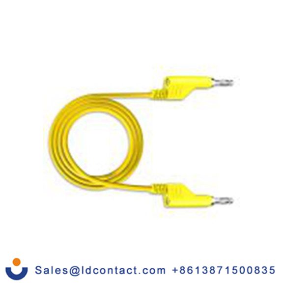 RS PRO,347-256,RS PRO 测试引线 4mm 香蕉电缆 2.5A, 50 cm线长, 50 V, 黄色, 公至公